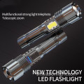 การออกแบบการขายร้อนเทคโนโลยีใหม่ XHP50 LANG LED LED USB ไฟฉายแบบชาร์จไฟได้โฟกัสได้ง่ายที่สุดไฟฉายไฟฉายไฟฉาย LED ที่ทรงพลังที่สุด